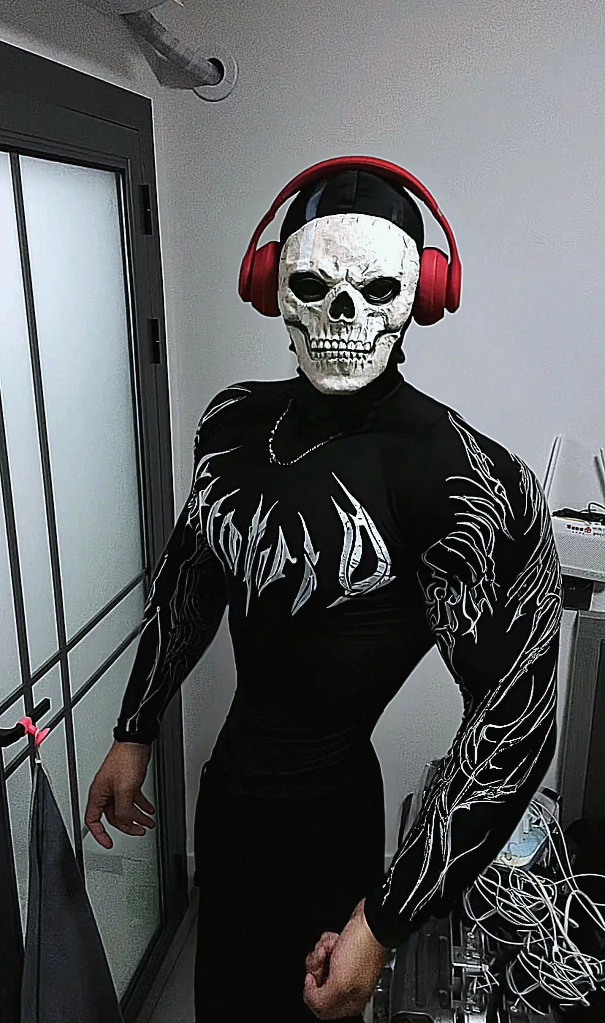 Men’s Cyberpunk Gothic High - Neck Long Sleeve - ATLAS 1 - Techwear Store