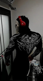 Men’s Cyberpunk Gothic High - Neck Long Sleeve - ATLAS 1 - Techwear Store