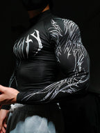 Men’s Cyberpunk Gothic High - Neck Long Sleeve - ATLAS 1 - Techwear Store