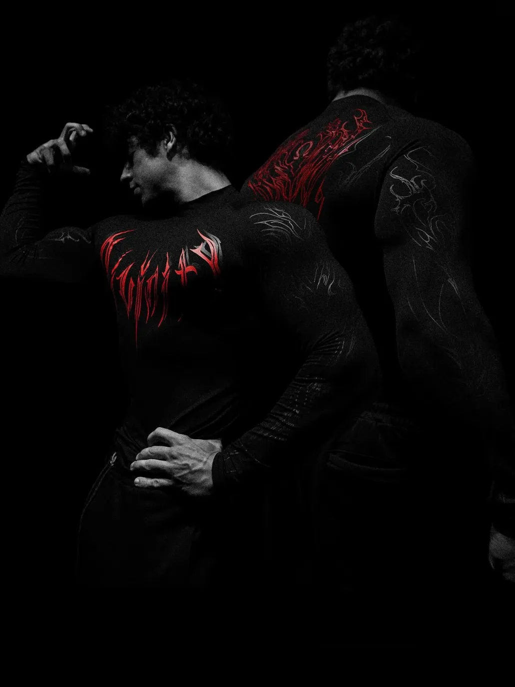 Men’s Cyberpunk Gothic High - Neck Long Sleeve - ATLAS 1 - Techwear Store