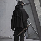 Men's Dark Ninja Waterproof Techwear Cape - ATLAS 1