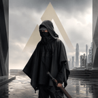Men's Dark Ninja Waterproof Techwear Cape - ATLAS 1