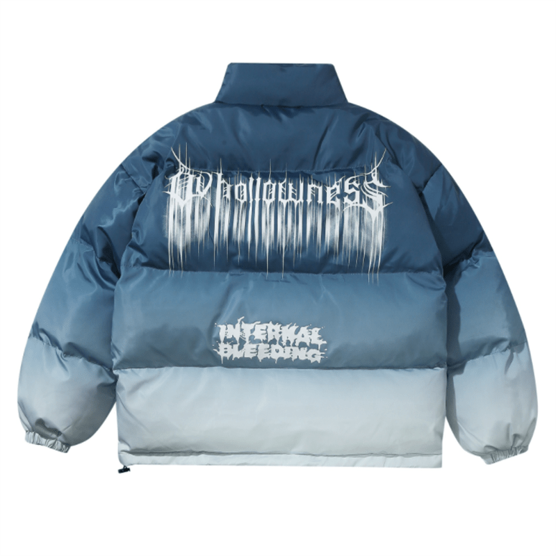 Men's Gradient Color Oversized Techwear Winter Jacket - ATLAS 1