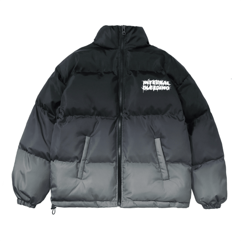 Men's Gradient Color Oversized Techwear Winter Jacket - ATLAS 1