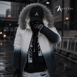 Men's Gradient Color Winter Techwear Parka - ATLAS 1