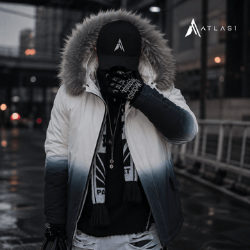 Men's Gradient Color Winter Techwear Parka - ATLAS 1