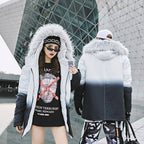Men's Gradient Color Winter Techwear Parka - ATLAS 1