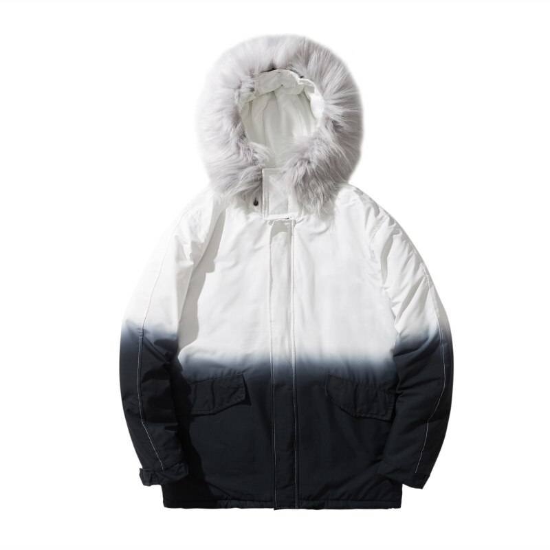 Men's Gradient Color Winter Techwear Parka - ATLAS 1
