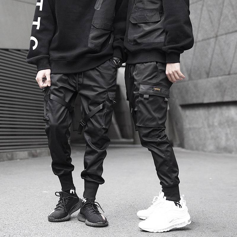 Men's Hip Hop Techwear Multi - pocket Cargo Pants - ATLAS 1
