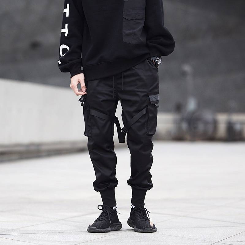 Men's Hip Hop Techwear Multi - pocket Cargo Pants - ATLAS 1