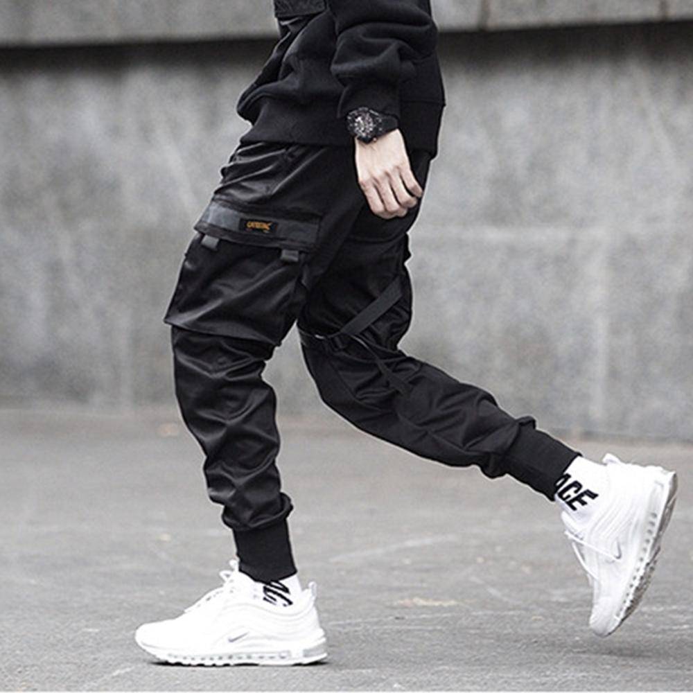 Men's Hip Hop Techwear Multi - pocket Cargo Pants - ATLAS 1