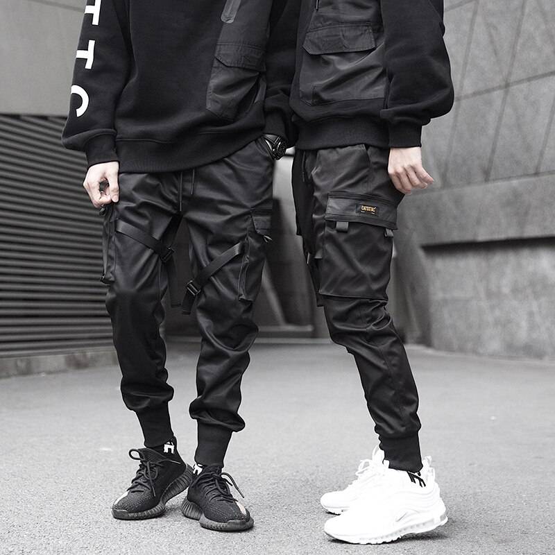 Men's Hip Hop Techwear Multi - pocket Cargo Pants - ATLAS 1