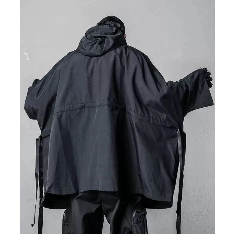 Men's Hooded Windbreaker Trench Jacket - ATLAS 1