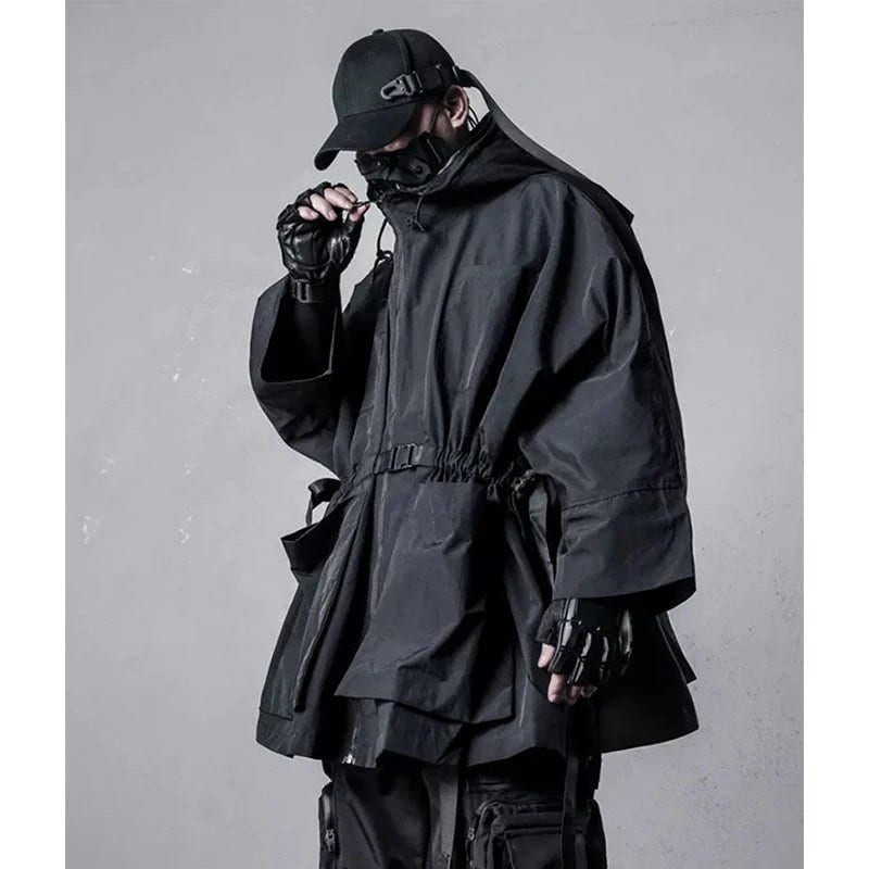 Men's Hooded Windbreaker Trench Jacket - ATLAS 1