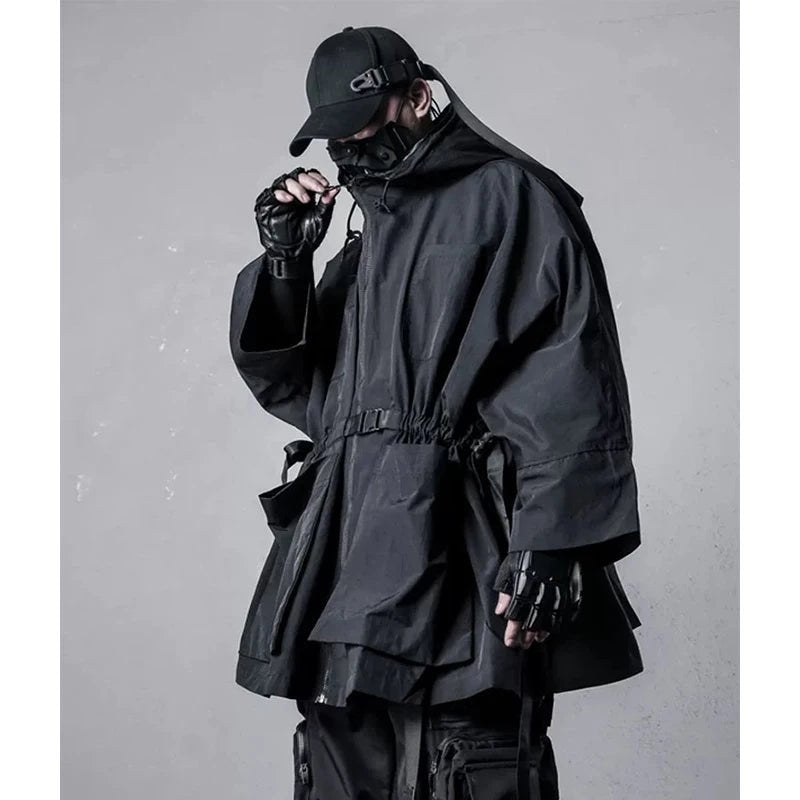 Men's Hooded Windbreaker Trench Jacket - ATLAS 1