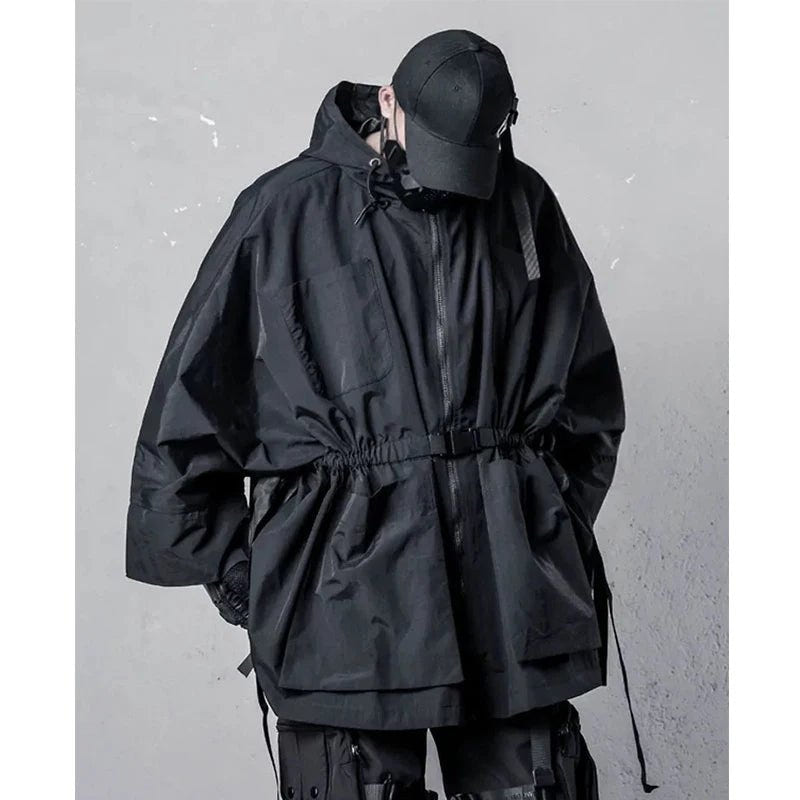 Men's Hooded Windbreaker Trench Jacket - ATLAS 1