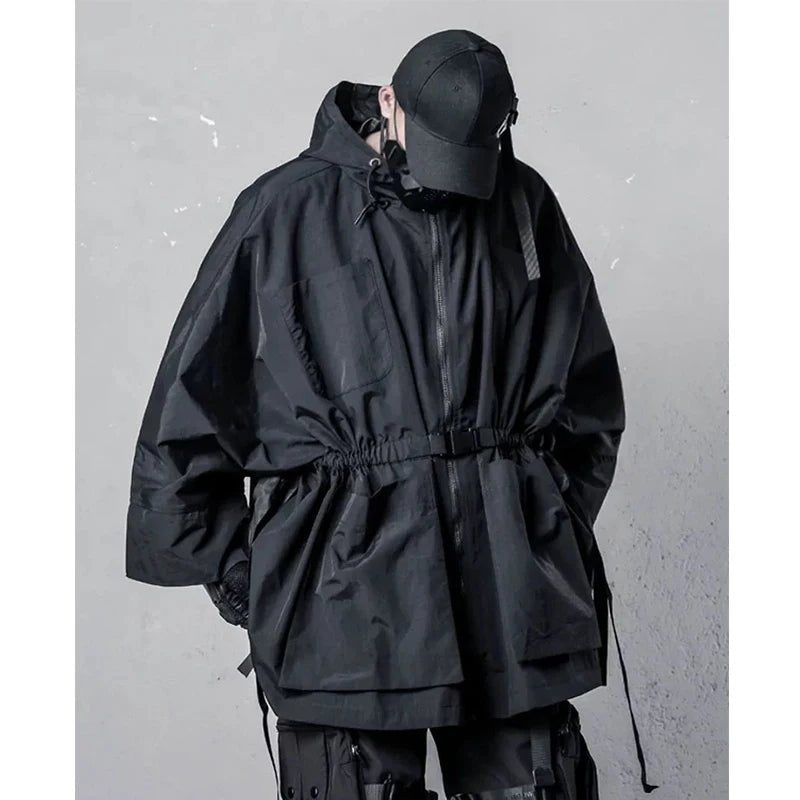 Men's Hooded Windbreaker Trench Jacket - ATLAS 1