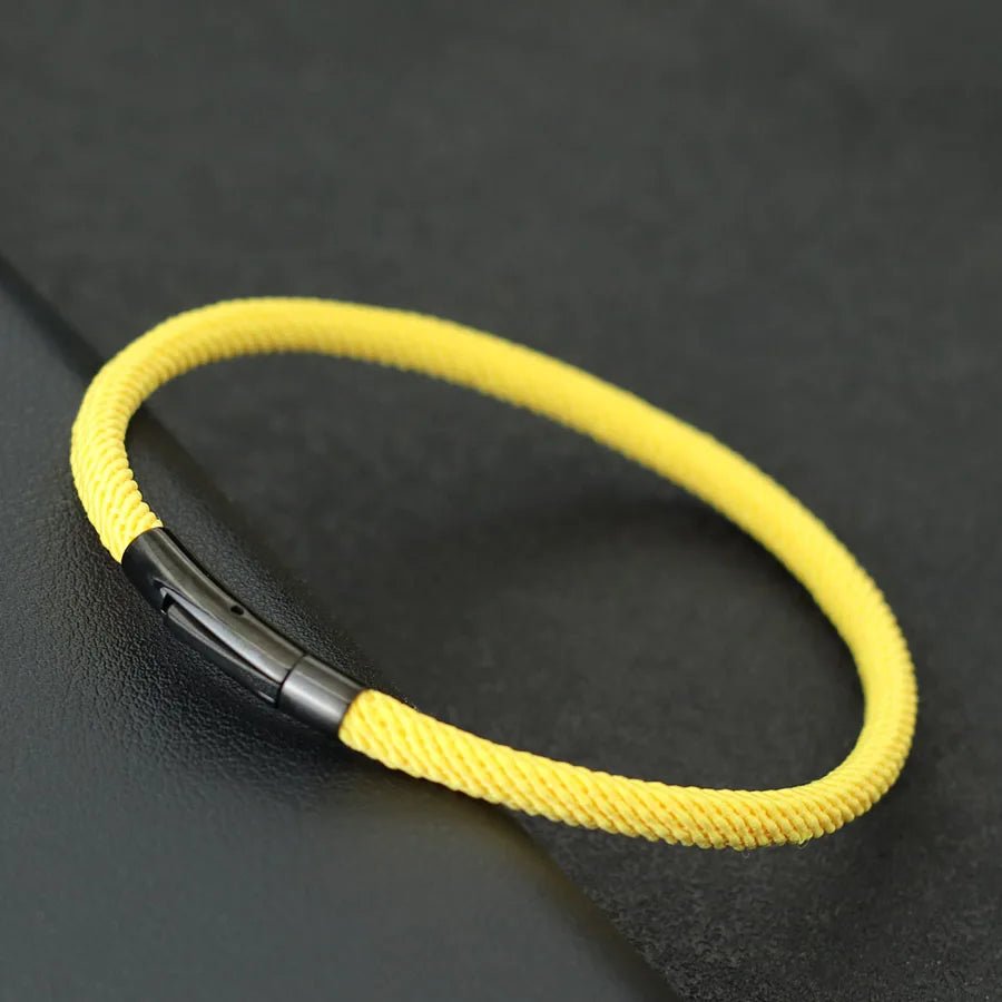 Men's Minimalist Rope Stainless Steel Buckle Bracelet - ATLAS 1