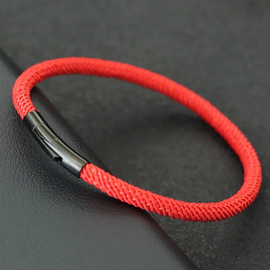 Men's Minimalist Rope Stainless Steel Buckle Bracelet - ATLAS 1