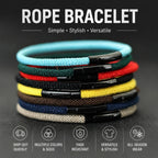 Men's Minimalist Rope Stainless Steel Buckle Bracelet - ATLAS 1