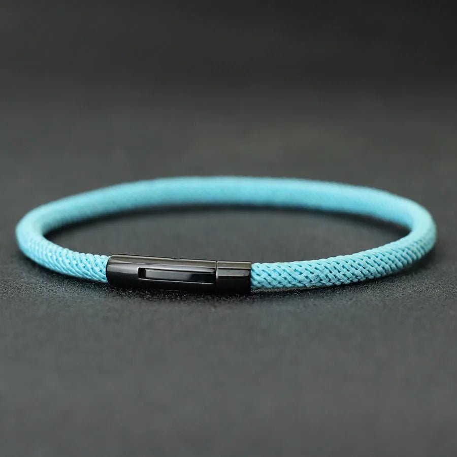 Men's Minimalist Rope Stainless Steel Buckle Bracelet - ATLAS 1