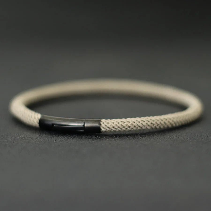 Men's Minimalist Rope Stainless Steel Buckle Bracelet - ATLAS 1