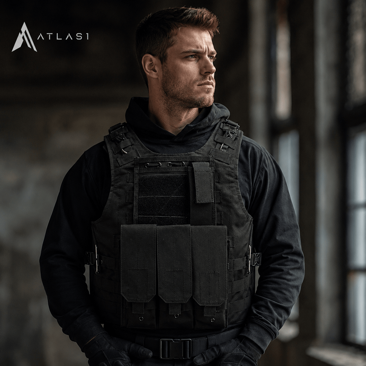 Men's Multi Function Tactical Techwear Vest - ATLAS 1