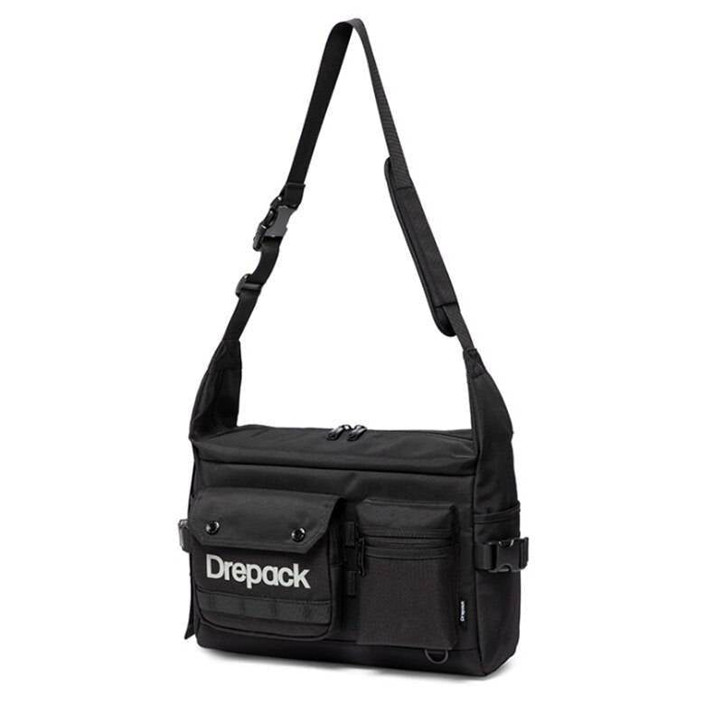 Men's Multi - Pocket Black Techwear Crossbody Bag - ATLAS 1