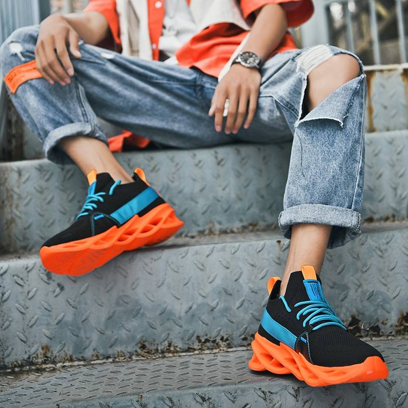 Men's Neon Color Techwear Sneakers - ATLAS 1