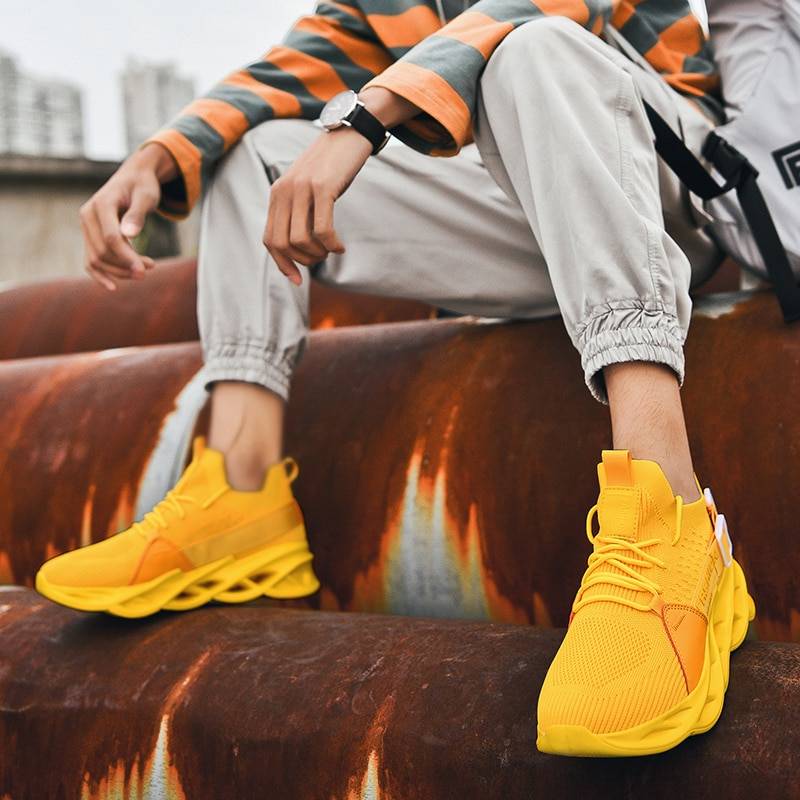Men's Neon Color Techwear Sneakers - ATLAS 1