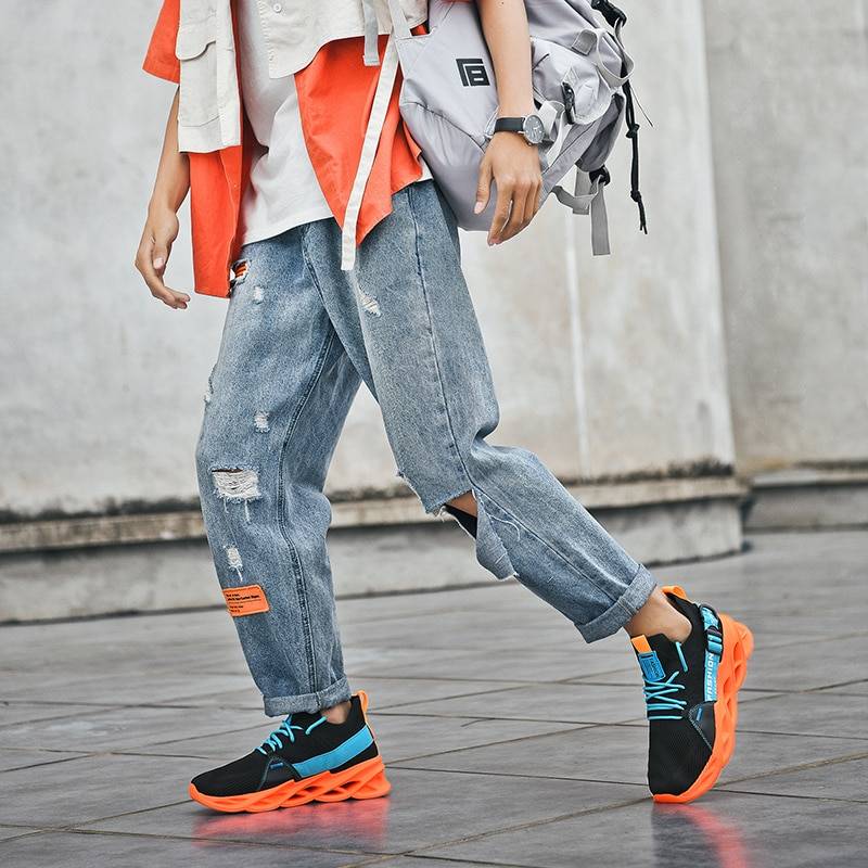 Men's Neon Color Techwear Sneakers - ATLAS 1
