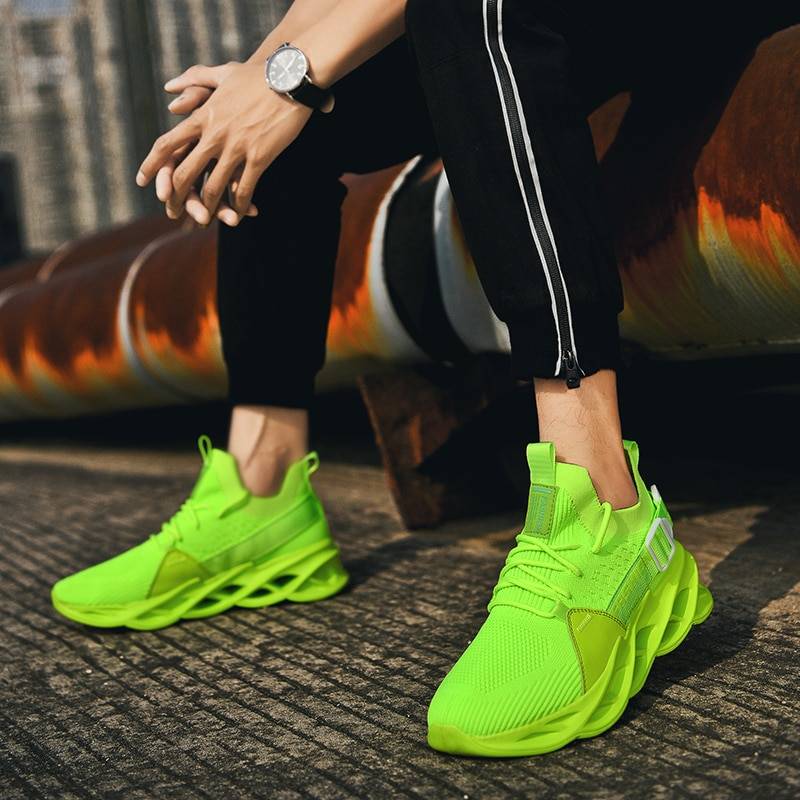 Men's Neon Color Techwear Sneakers - ATLAS 1