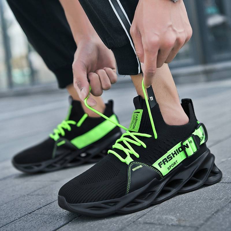Men's Neon Color Techwear Sneakers - ATLAS 1