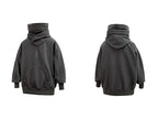 Men's Ninja Style Double Neckline Oversized Hoodie - ATLAS 1