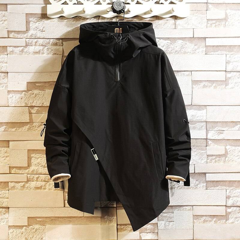 Men's Origami Hooded Techwear Windbreaker - ATLAS 1