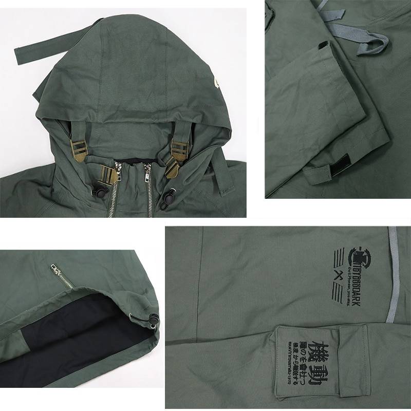 Men's Oversized Strappy Tactical Techwear Windbreaker - ATLAS 1