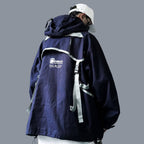Men's Oversized Strappy Tactical Techwear Windbreaker - ATLAS 1