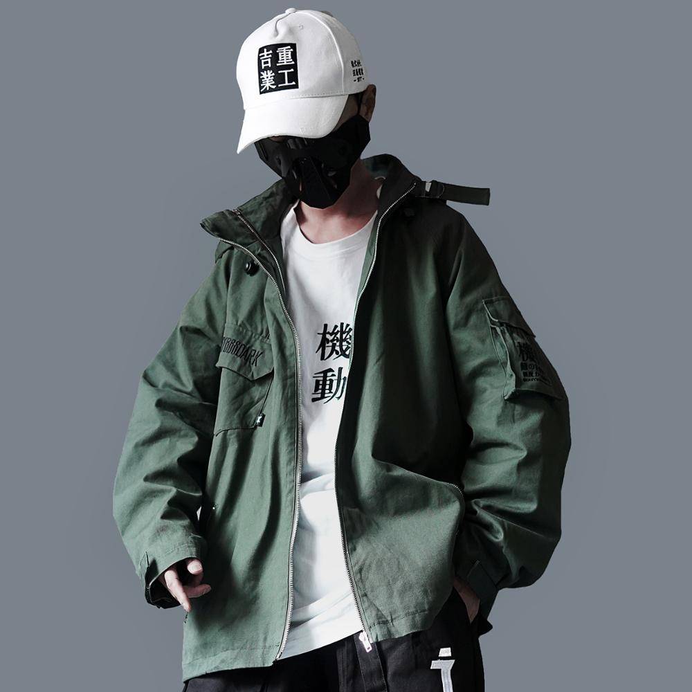 Men's Oversized Strappy Tactical Techwear Windbreaker - ATLAS 1