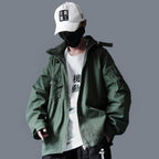 Men's Oversized Strappy Tactical Techwear Windbreaker - ATLAS 1