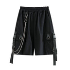 Men's Oversized Techwear Style Shorts with Chains - ATLAS 1