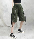 Men's Oversized Techwear Style Shorts with Chains - ATLAS 1