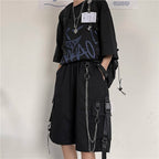 Men's Oversized Techwear Style Shorts with Chains - ATLAS 1