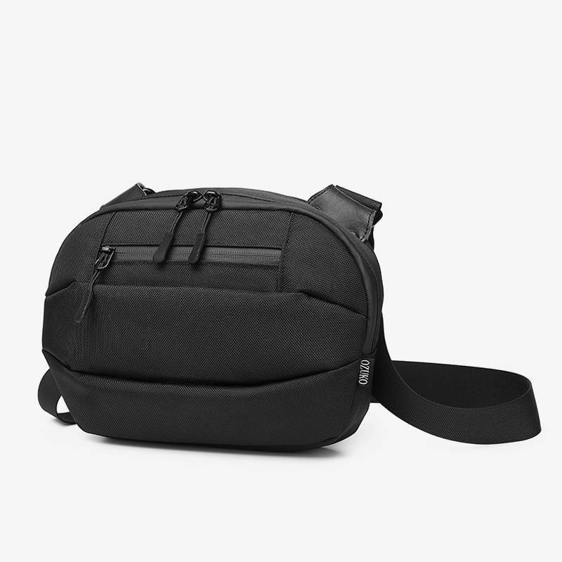 Men's Oxford Waterproof Techwear Messenger Bag — Functional zip fastening