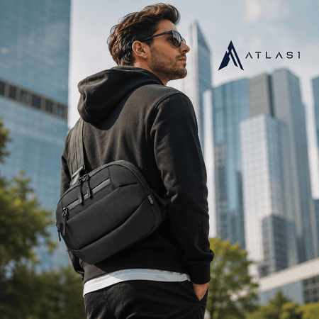 Men's Oxford Waterproof Techwear Messenger Bag