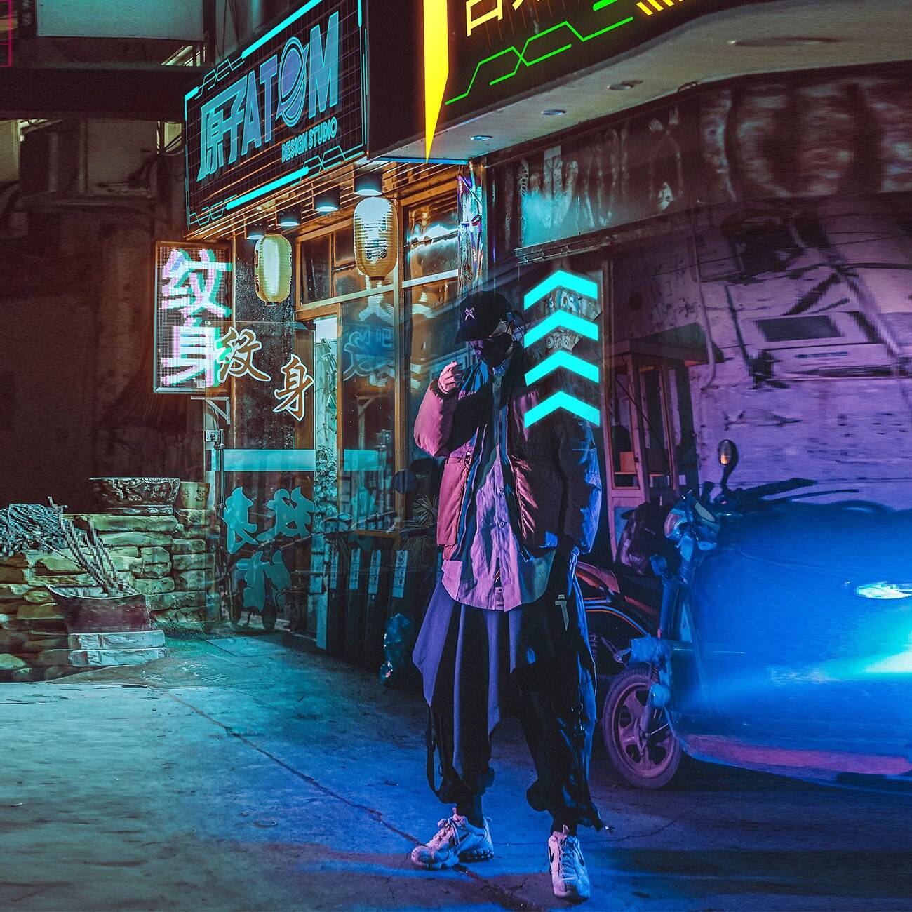 Men's Pastel Techwear Winter Jacket - ATLAS 1