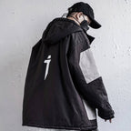 Men's Patchwork Oversized Padded Techwear Windbreaker - ATLAS 1