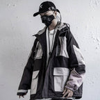 Men's Patchwork Oversized Padded Techwear Windbreaker - ATLAS 1