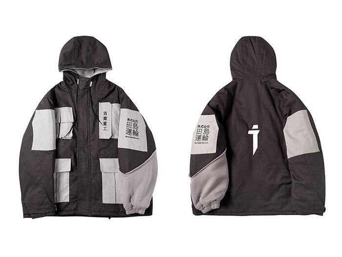 Men's Patchwork Oversized Padded Techwear Windbreaker - ATLAS 1
