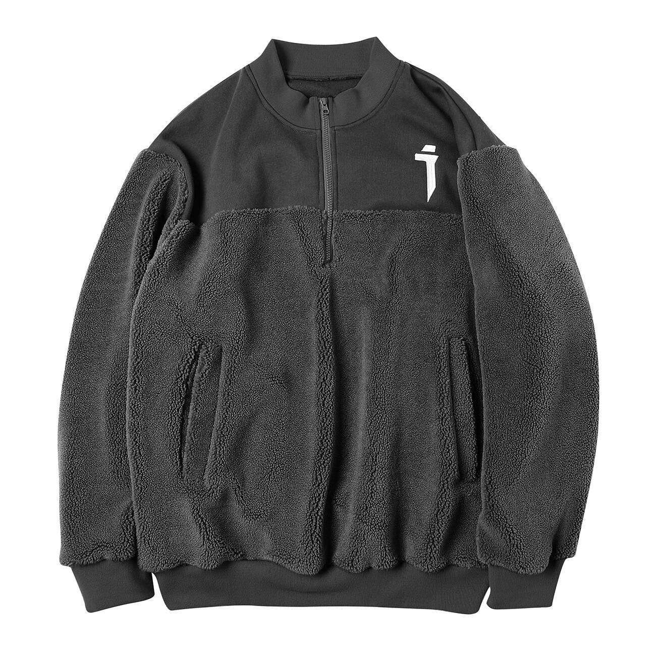 Men's Plush Oversized Techwear Zipper Sweatshirt - ATLAS 1