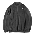 Men's Plush Oversized Techwear Zipper Sweatshirt - ATLAS 1
